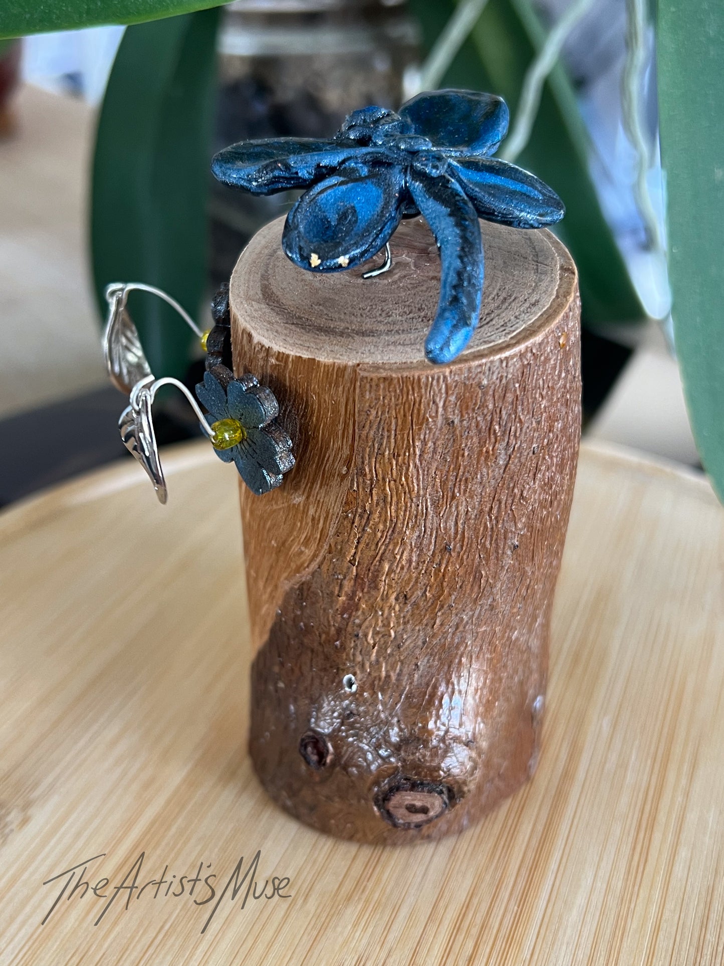 Blue Dragonfly Incense Holder