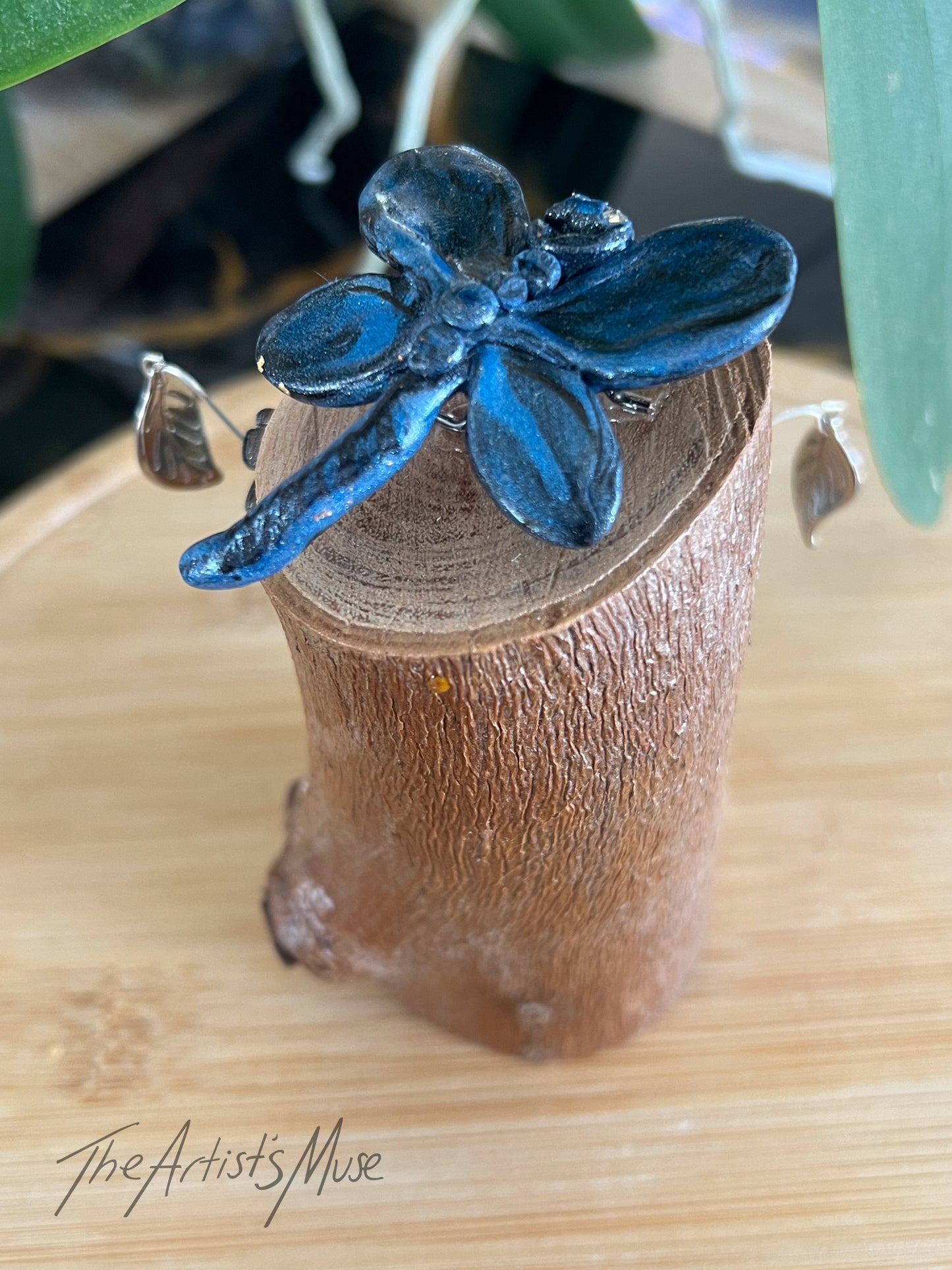 Blue Dragonfly Incense Holder