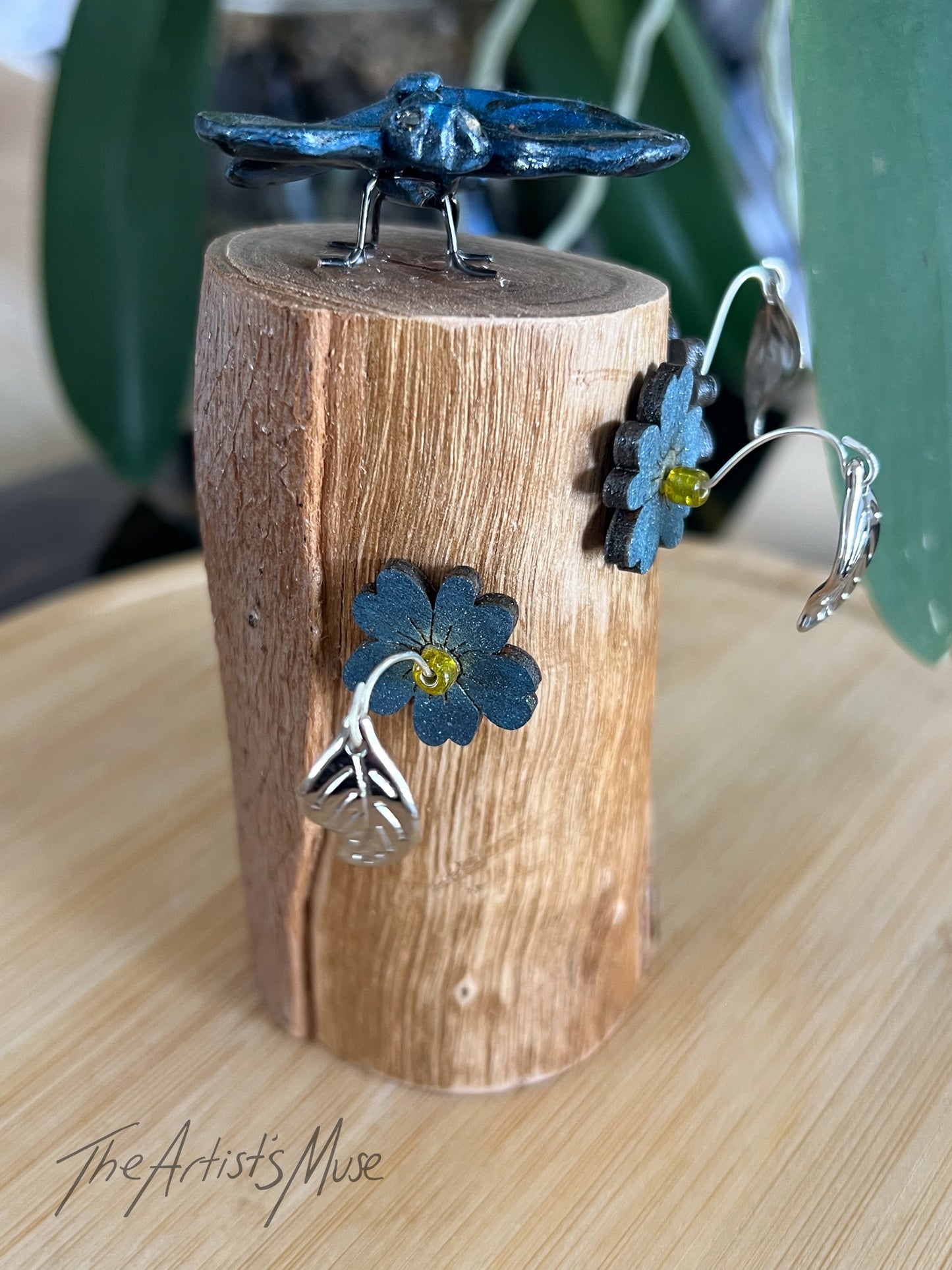 Blue Dragonfly Incense Holder