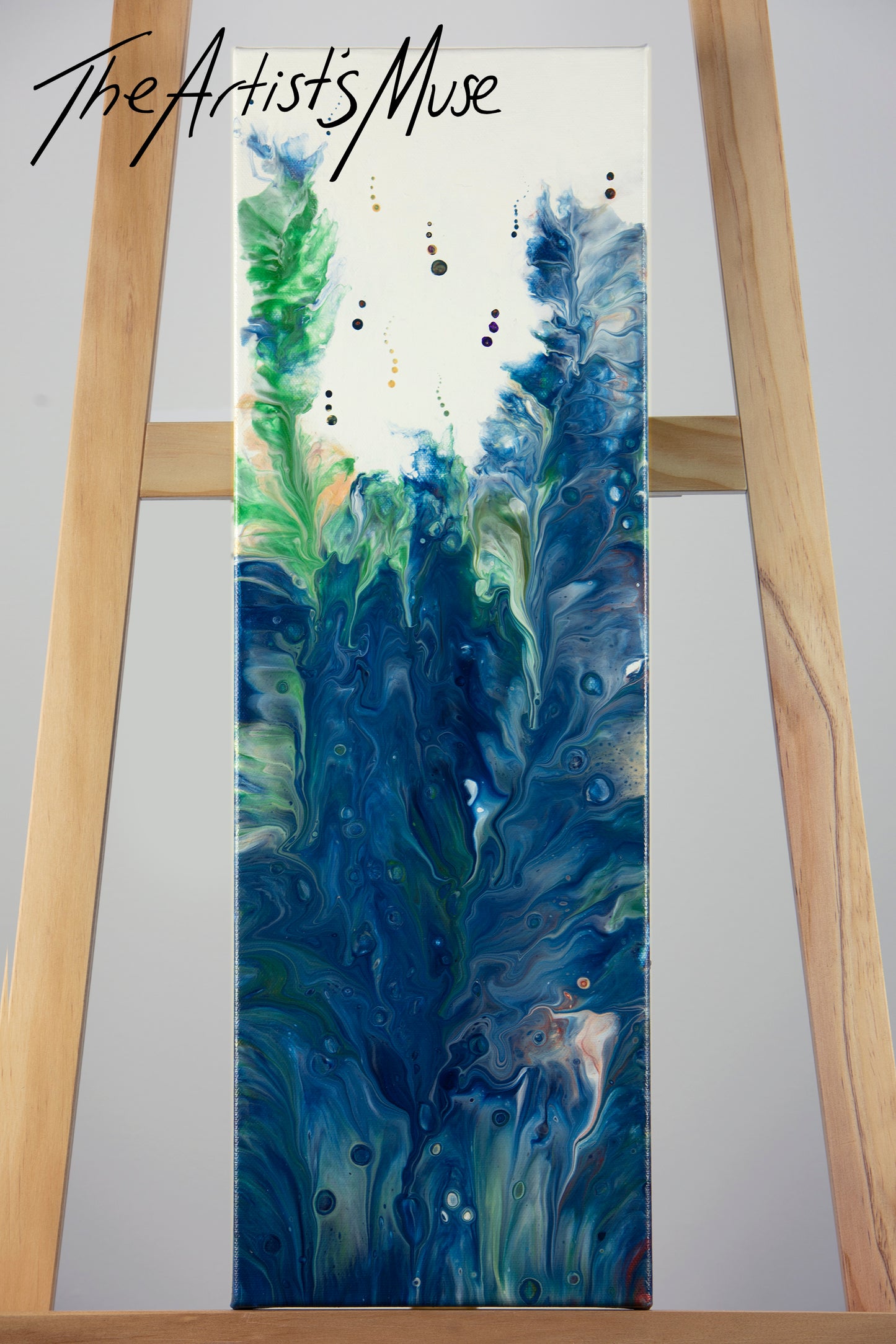 'Rise' 8x24 inch Triptych deep edge canvas series