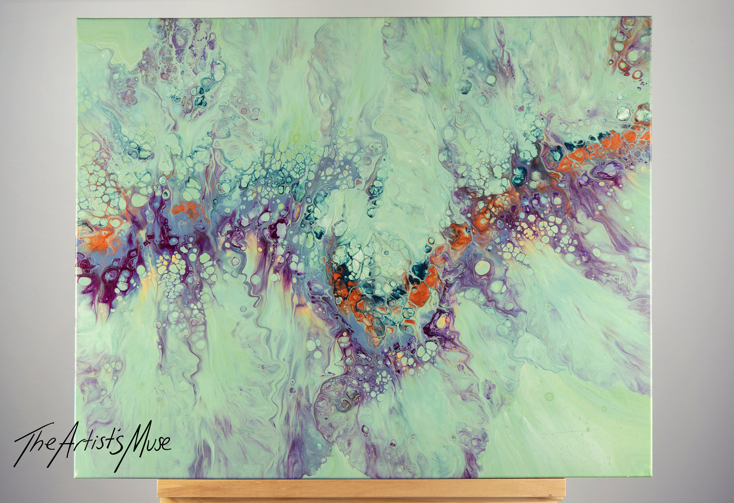 ‘Green Wings' 24x30 inch deep edge acrylic on canvas.