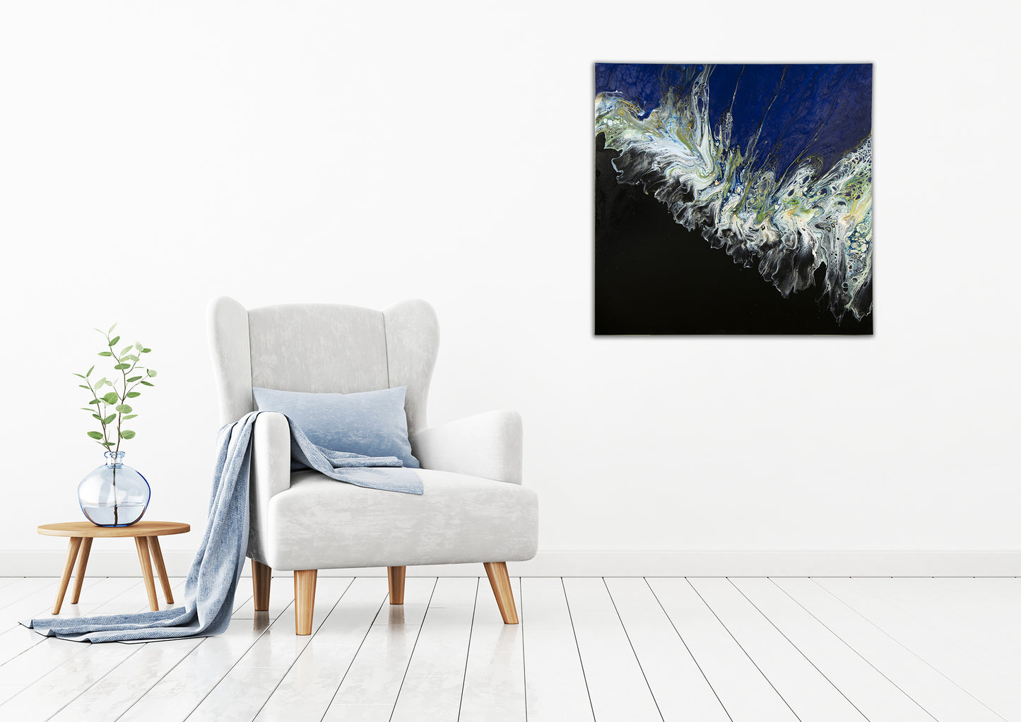 SOLD 'Wings' 36x36 inch deep edge Acrylic on canvas.