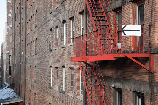 Red Steps (0217) Canvas Prints