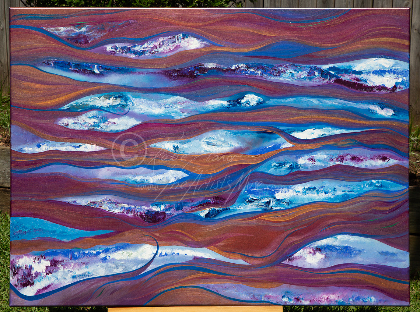 'Dimensional Shifts' 36x48 inch thin edge canvas