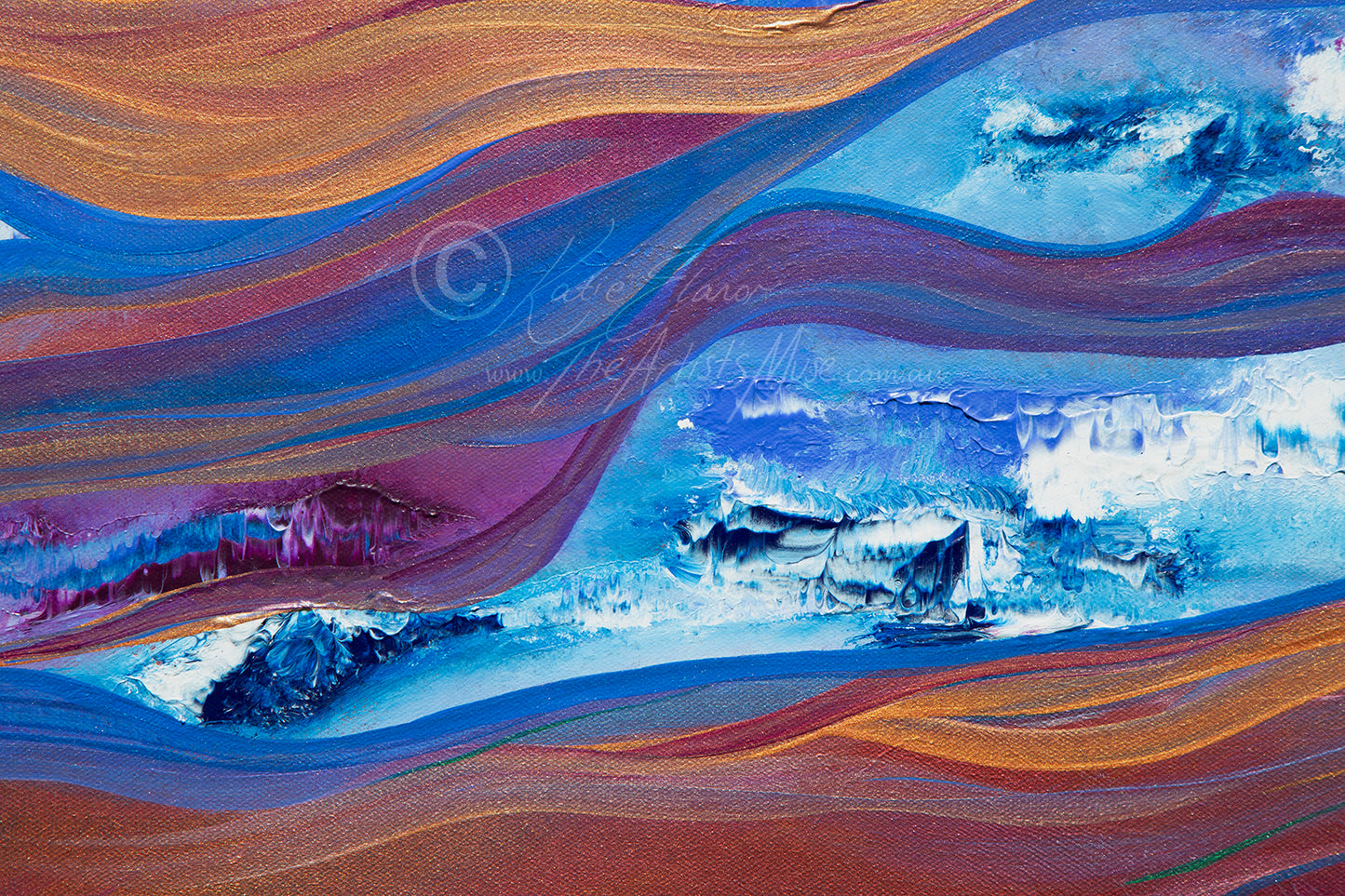'Dimensional Shifts' 36x48 inch thin edge canvas