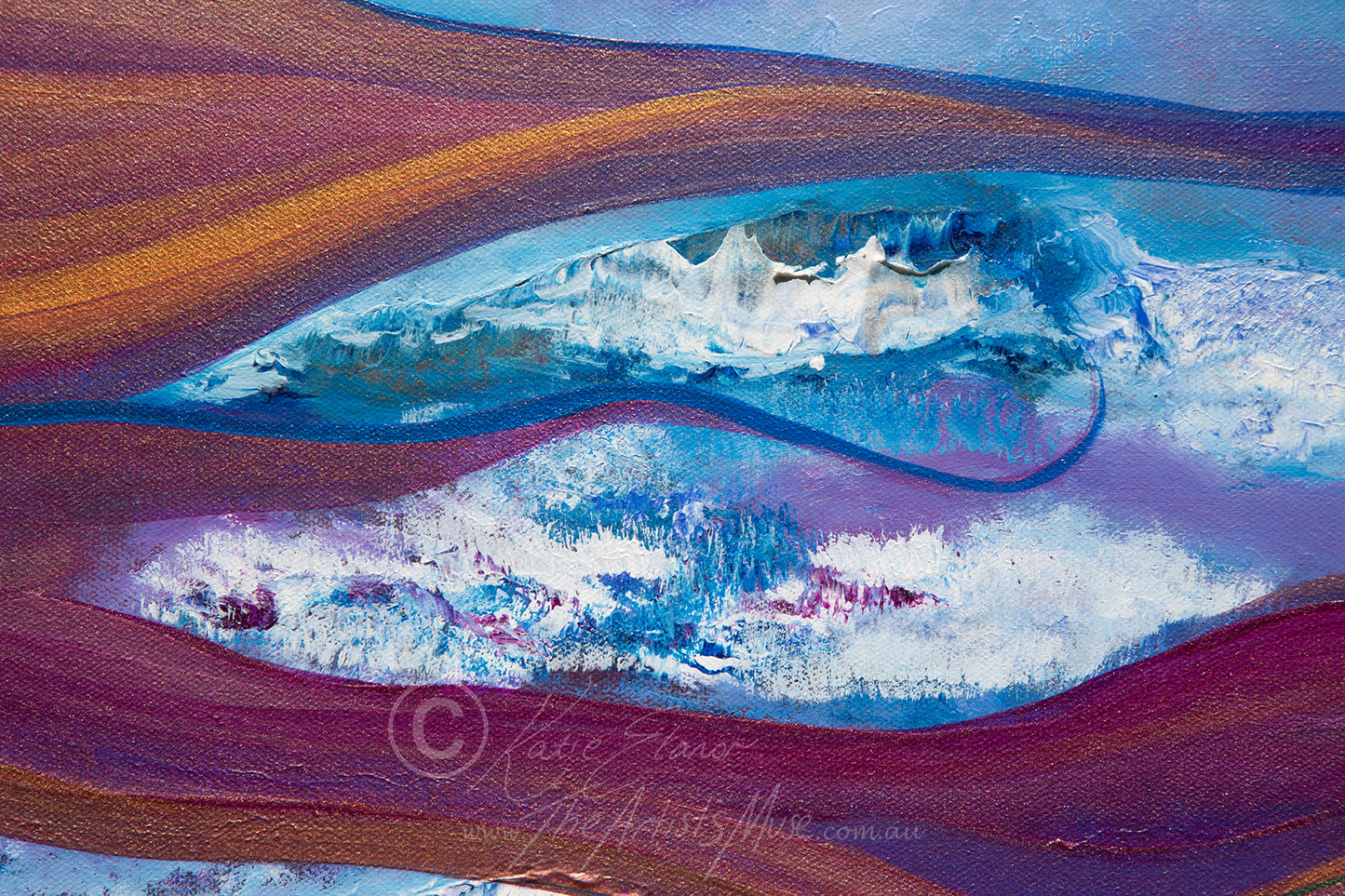 'Dimensional Shifts' 36x48 inch thin edge canvas