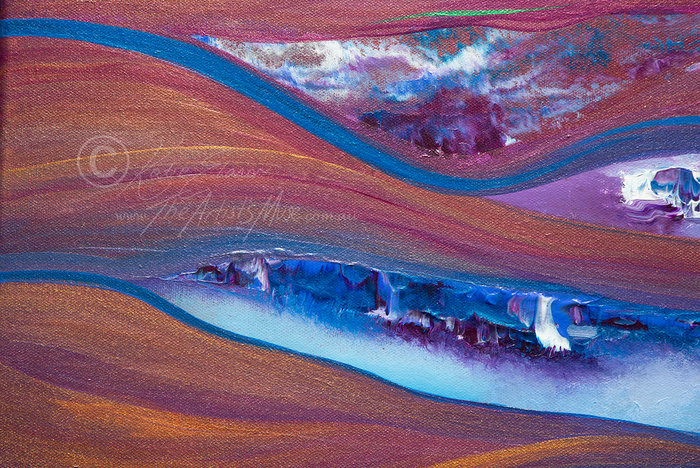 'Dimensional Shifts' 36x48 inch thin edge canvas