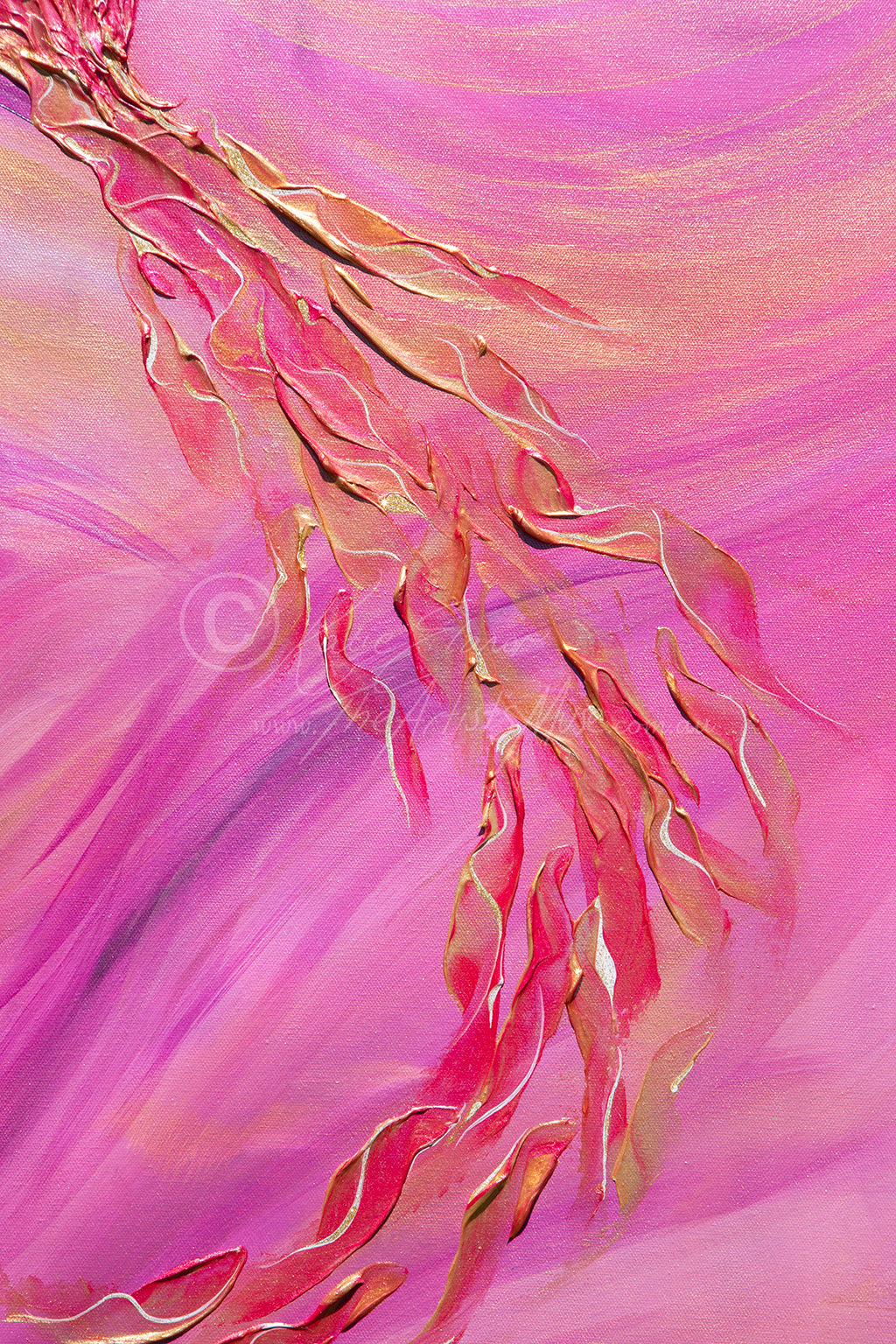 'Phoenix' 36x48 inch thin edge canvas