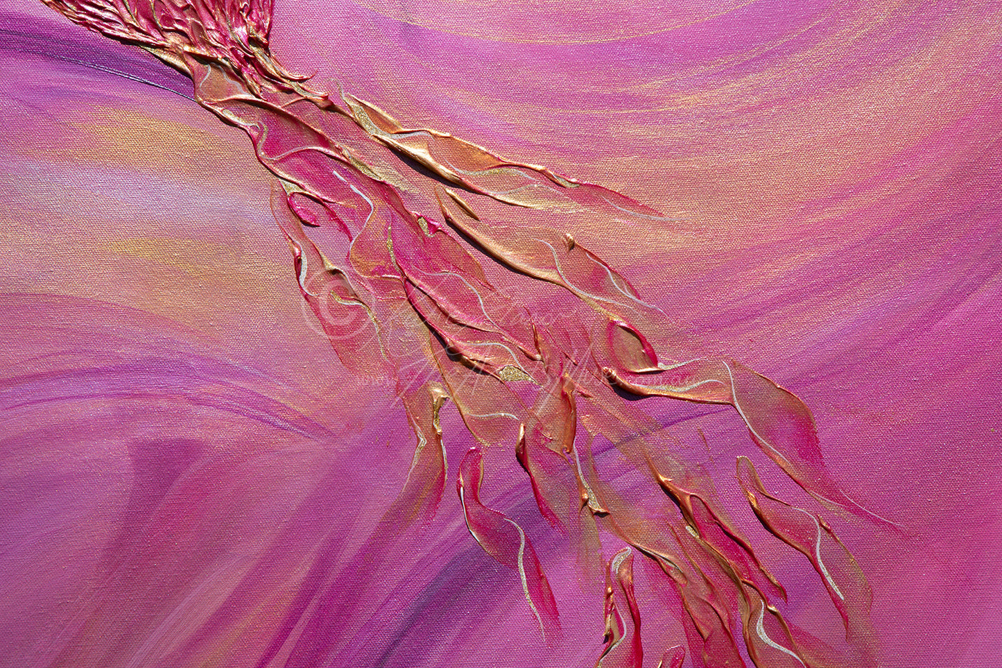 'Phoenix' 36x48 inch thin edge canvas