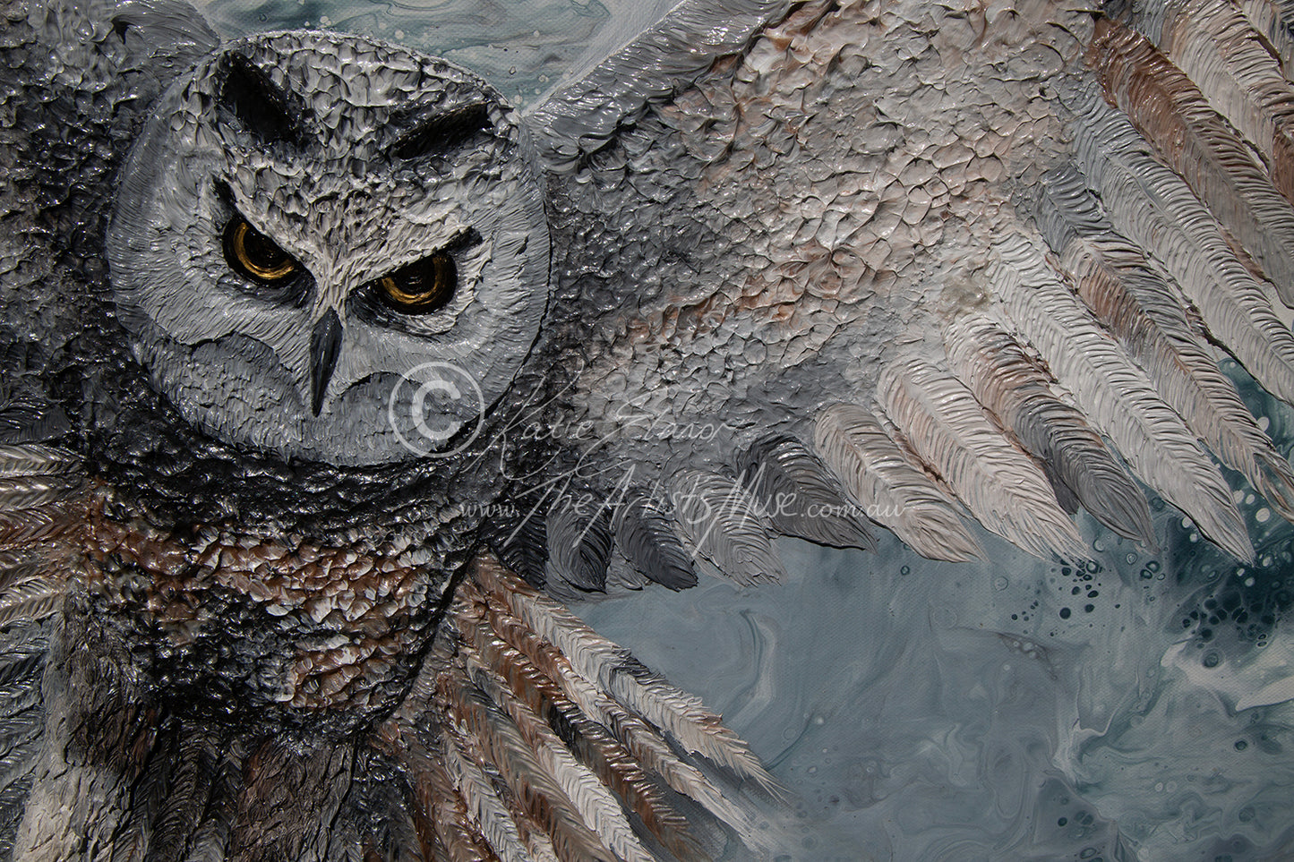 'Owl' 36x36 inch deep edge canvas
