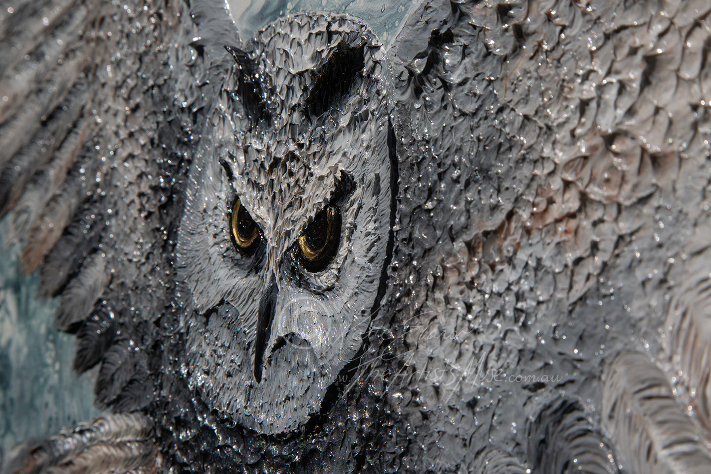 'Owl' 36x36 inch deep edge canvas