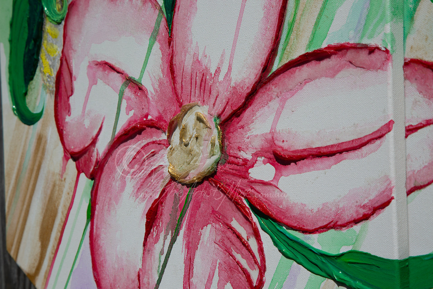 'Bees of joy' 3 x 20x20 inch Hexagonal pieces