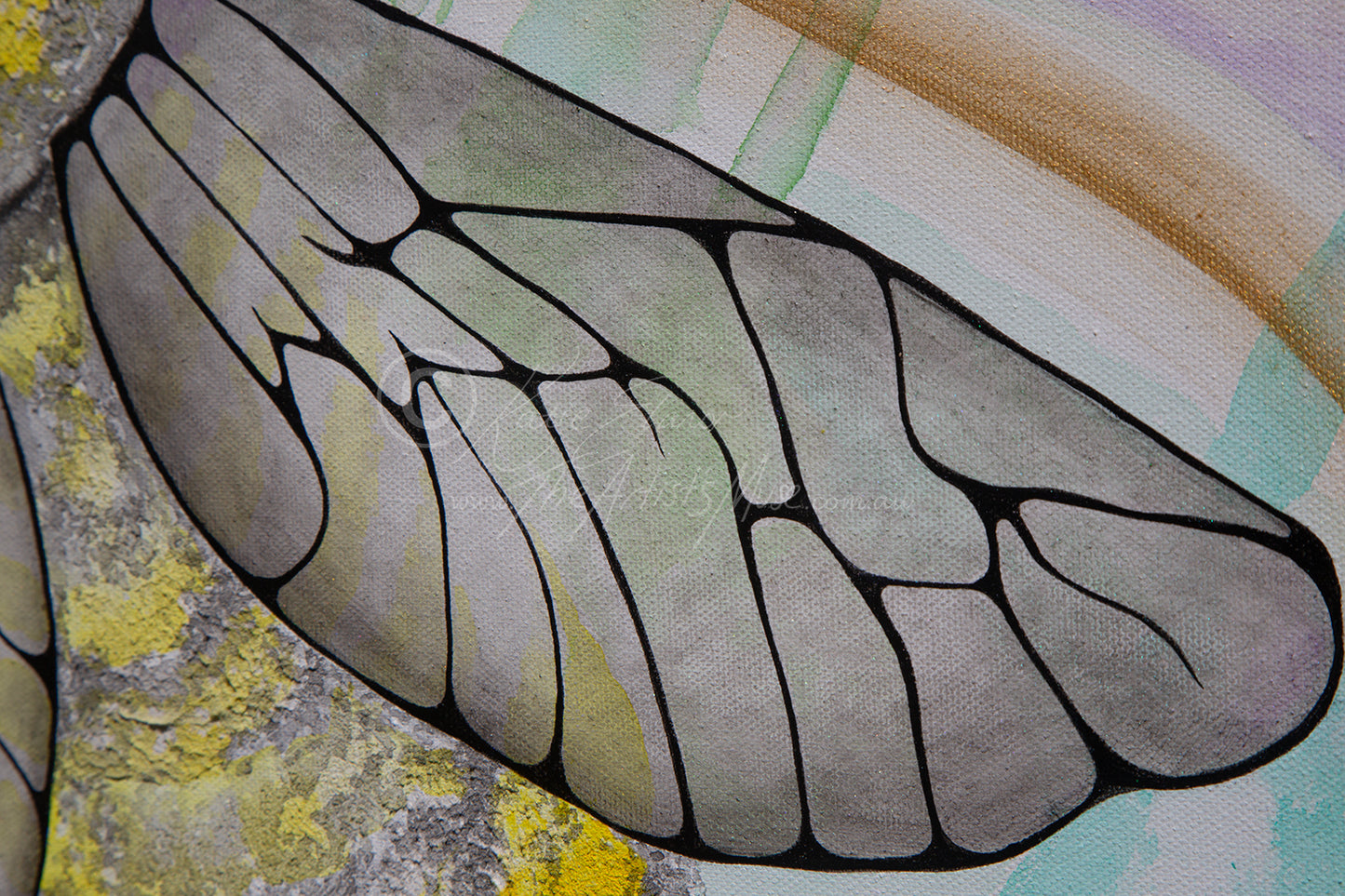 'Bees of joy' 3 x 20x20 inch Hexagonal pieces