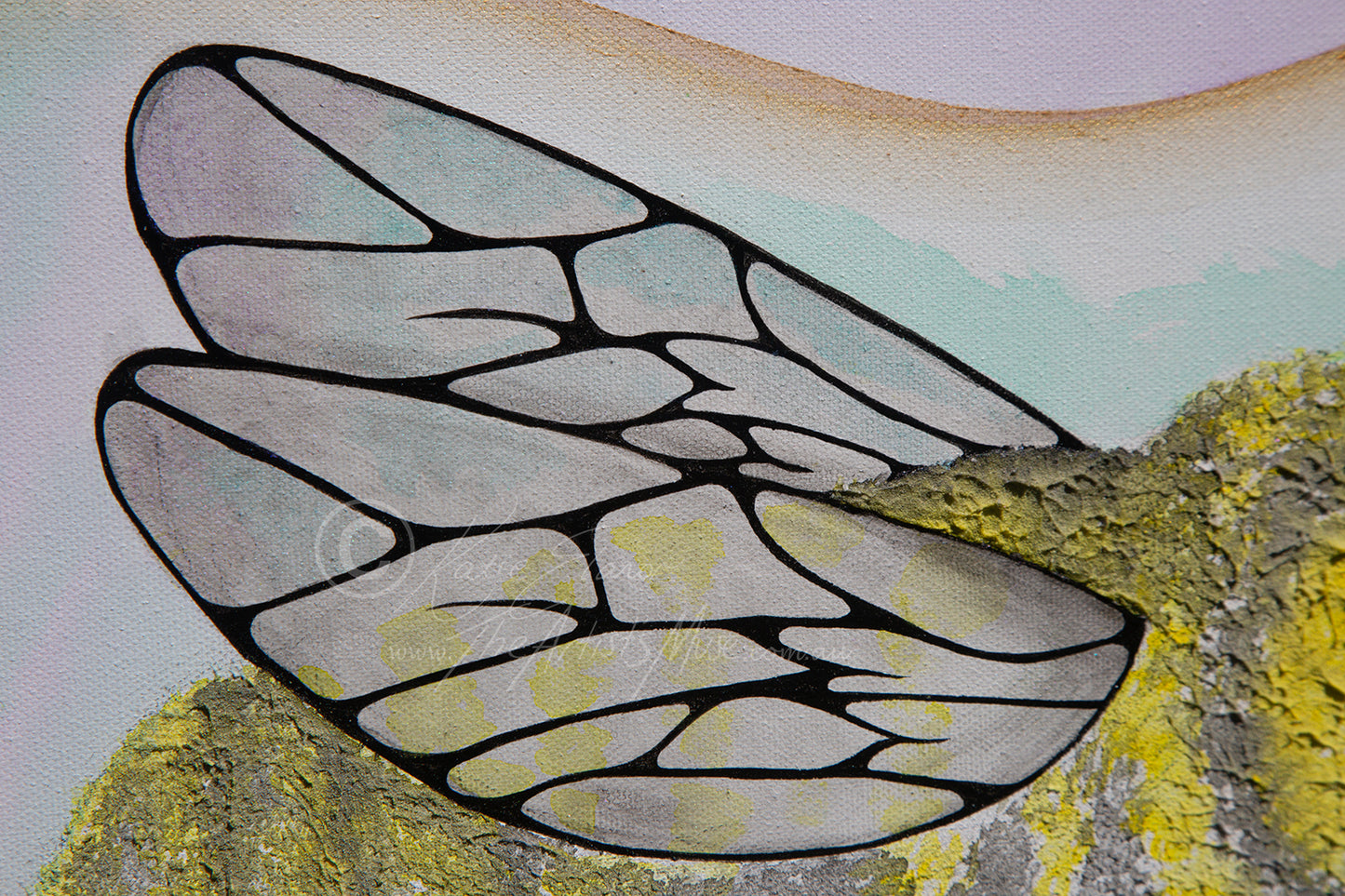 'Bees of joy' 3 x 20x20 inch Hexagonal pieces