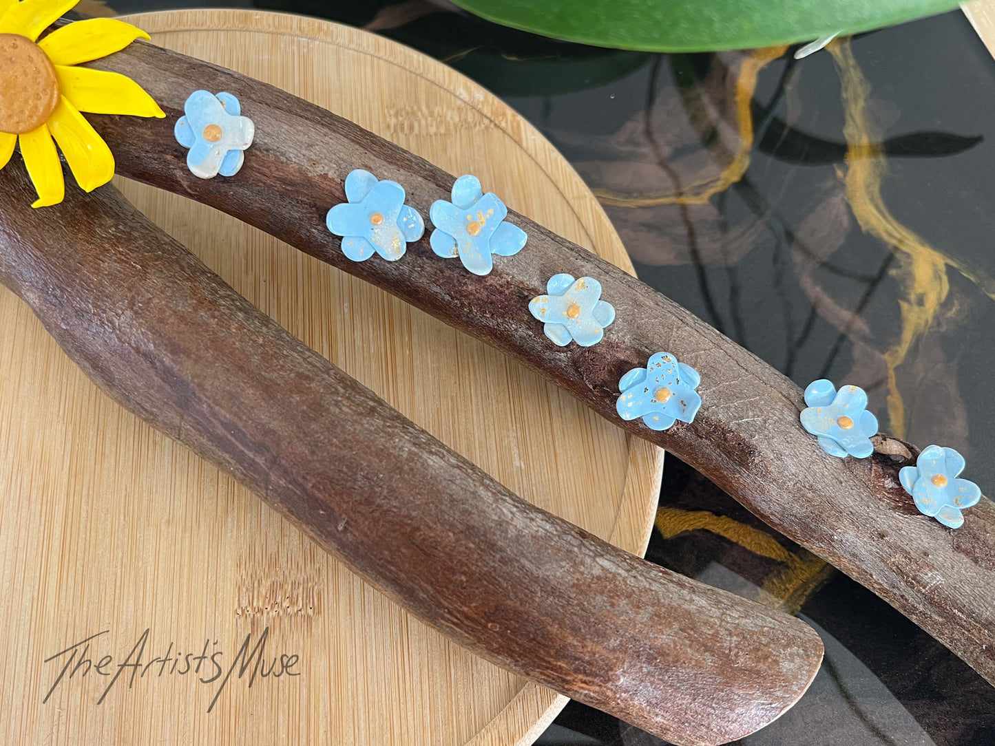 Timber Incense Holder with butterflies and flowers
