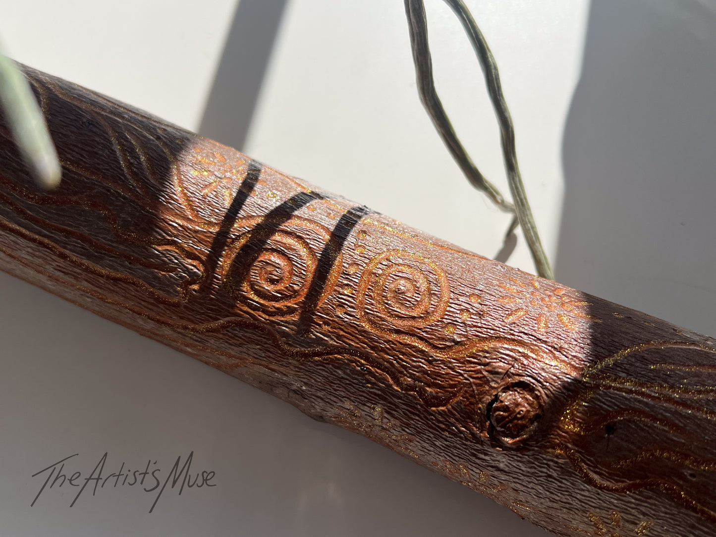 Timber Incense Holder with hand engraved design