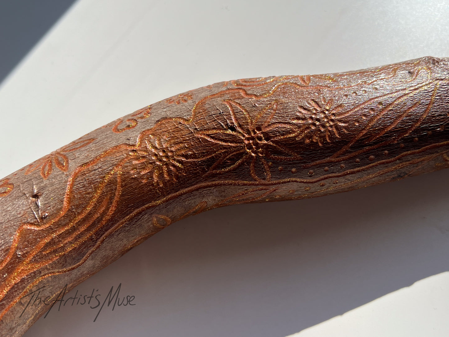 Timber Incense Holder with hand engraved design