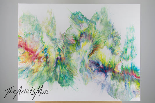 'Vibrance' 24x30 inch deep edge acrylic on canvas.