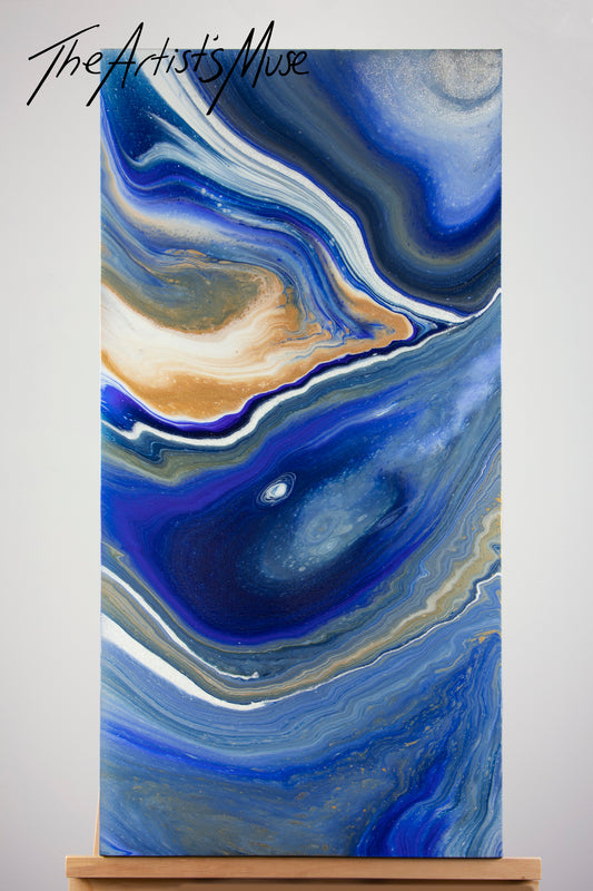 'Nebula' 18x38 inch Deep edge acrylic on canvas