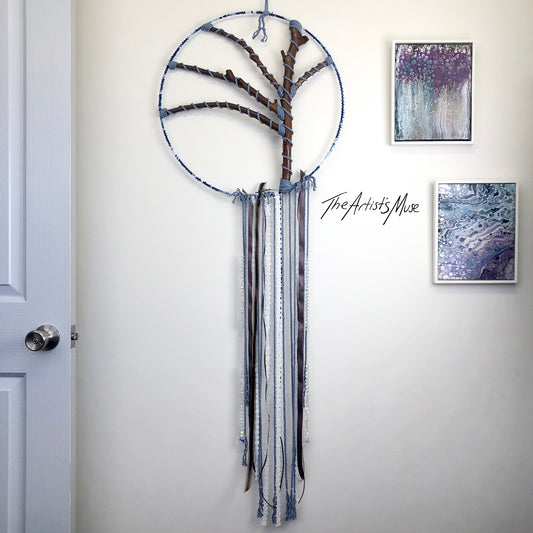 Wall Hanging- Blue Hue 50cm diameter