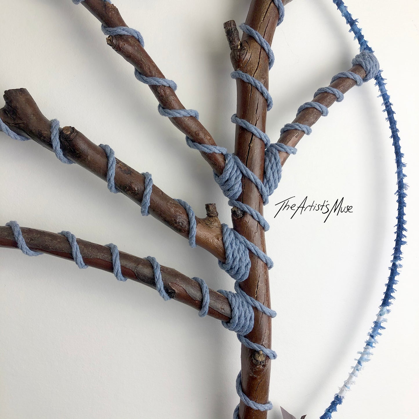 Wall Hanging- Blue Hue 50cm diameter